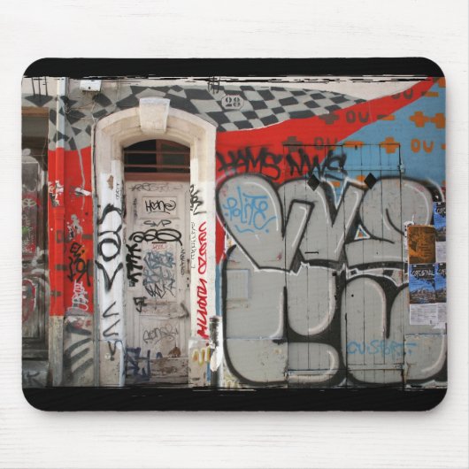 Städtische Kunst Graffitis Mousepad (Vorne)