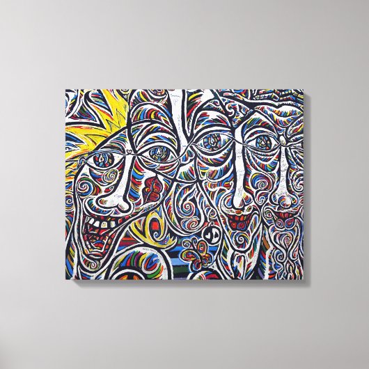 Städtische Kunst Leinwanddruck (Vorderseite)