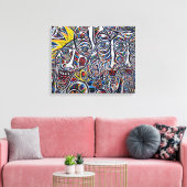 Städtische Kunst Leinwanddruck (Insitu (Wohnzimmer))