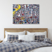 Städtische Kunst Leinwanddruck (Insitu (Schlafzimmer))