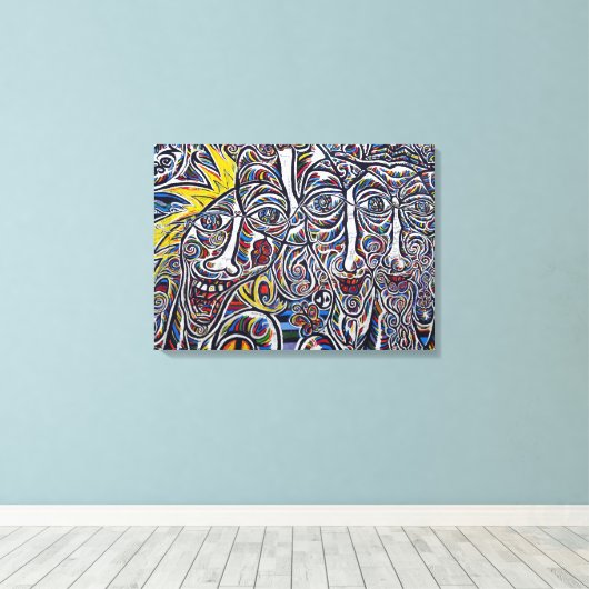 Städtische Kunst Leinwanddruck (Insitu (Holzboden))