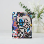 Städtische Kunstgraffitis Postkarte (Stehend Vorderseite)