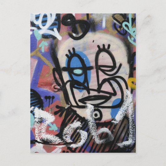 Städtische Kunstgraffitis Postkarte (Vorderseite)