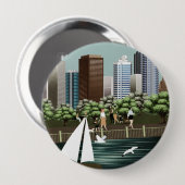 Städtische Landschaft Button (Vorne & Hinten)