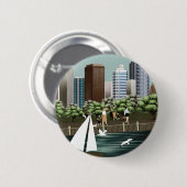 Städtische Landschaft Button (Vorne & Hinten)