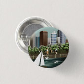 Städtische Landschaft Button (Vorne & Hinten)