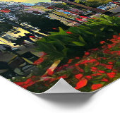 Städtische Landschaft farbiges Poster (Ecke)