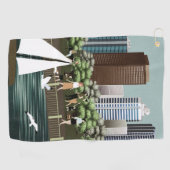 Städtische Landschaft Golfhandtuch (Horizontal)