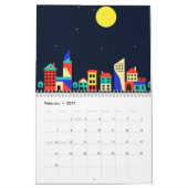 Städtische Landschaft Kalender (Feb 2027)