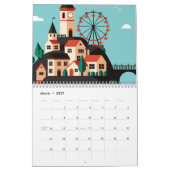 Städtische Landschaft Kalender (Mär 2027)