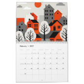Städtische Landschaft Kalender (Feb 2027)