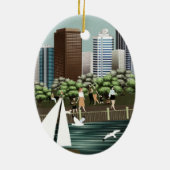 Städtische Landschaft Keramik Ornament (Hinten)