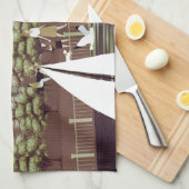 Städtische Landschaft Küchentuch (Viertel Falte)