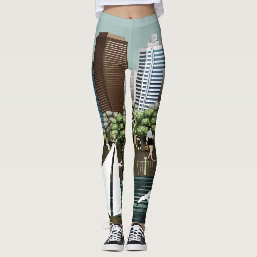 Städtische Landschaft Leggings (Vorderseite)