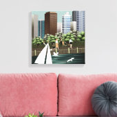 Städtische Landschaft Leinwanddruck (Insitu (Wohnzimmer))