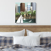 Städtische Landschaft Leinwanddruck (Insitu (Schlafzimmer))