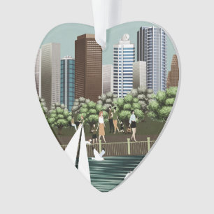 Städtische Landschaft Ornament