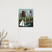 Städtische Landschaft Poster (Küche)