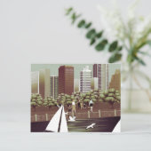 Städtische Landschaft Postkarte (Stehend Vorderseite)