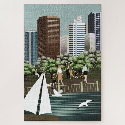 Städtische Landschaft Puzzle (Vertikal)