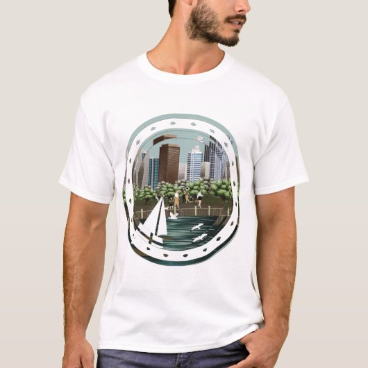 Städtische Landschaft T-Shirt (Vorderseite)
