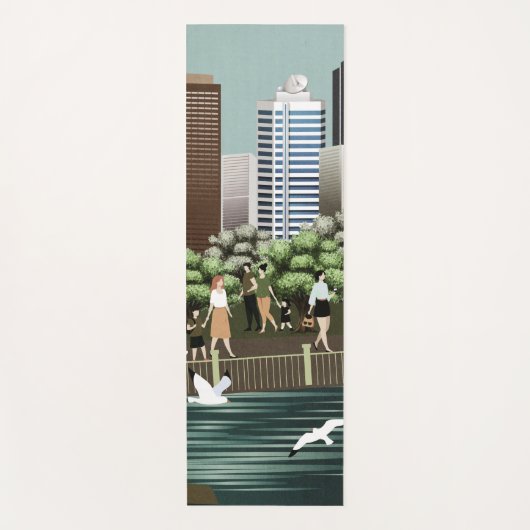 Städtische Landschaft Yogamatte (Vorderseite)