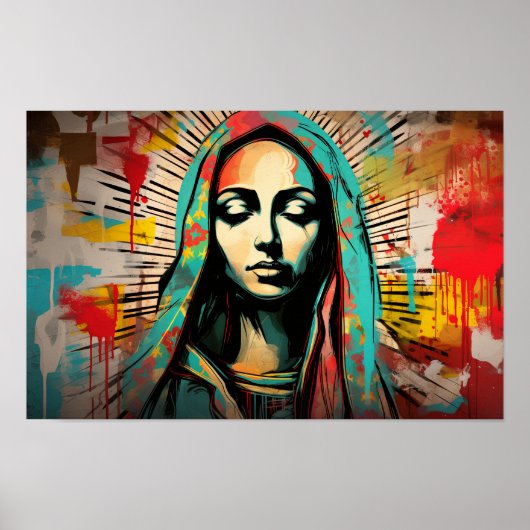 Städtische Madonna Poster (Vorne)