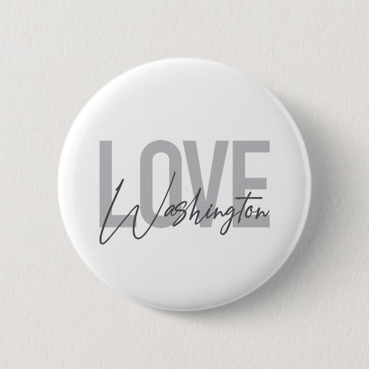 Städtische, moderne, einfache, coole Design-Liebe  Button (Vorderseite)