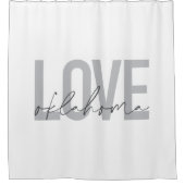 Städtische, moderne, einfache, coole Design Liebe Duschvorhang (Vorderseite)