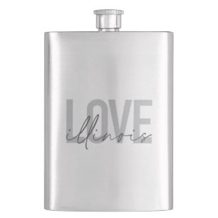 Städtische, moderne, einfache, coole Design Liebe Flachmann