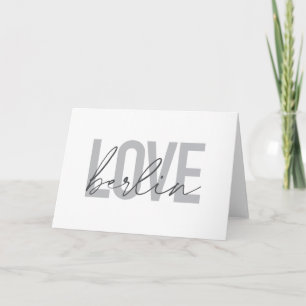 Städtische, moderne, einfache, coole Design-Liebe Karte