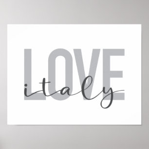 Städtische, moderne, einfache, coole Design-Liebe Poster