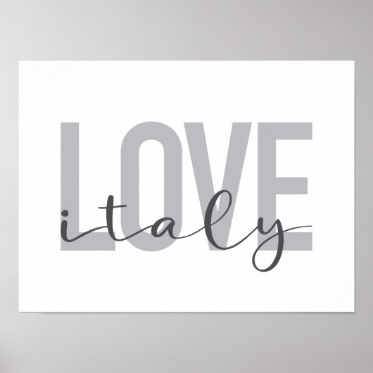 Städtische, moderne, einfache, coole Design-Liebe  Poster (Vorne)