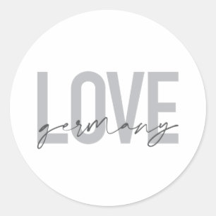 Städtische, moderne, einfache, coole Design-Liebe  Runder Aufkleber