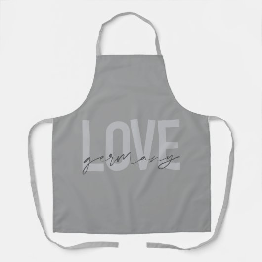Städtische, moderne, einfache, coole Design-Liebe Schürze (Vorderseite)