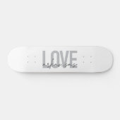 Städtische, moderne, einfache, coole Design Liebe Skateboard (Horizontal)