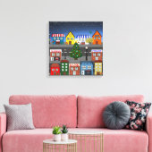 Städtische Nachbarschaft Leinwanddruck (Insitu (Wohnzimmer))