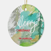 Städtische Pastel Moderner Weihnachtsbaum Wasserfa Keramik Ornament (Links)