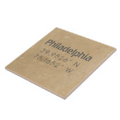Städtische Philadelphia-Koordinaten Fliese (Seite)