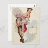 Städtische Pinup Girl Postkarte (Vorne/Hinten)