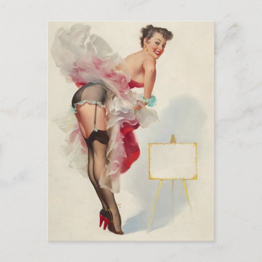 Städtische Pinup Girl Postkarte (Vorderseite)