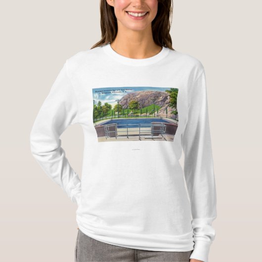 Städtische Pool-Ansicht des Felsens Rimmon T-Shirt (Vorderseite)