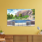 Städtische Poolansicht Rock Rimmon Leinwanddruck (Insitu (Wohnzimmer))