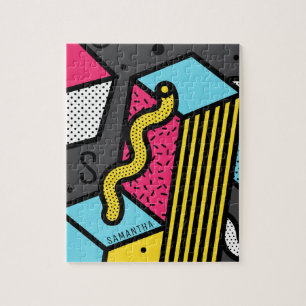 Städtische Pop-Art-Abstrakte Geometrische Cube-Mon Puzzle