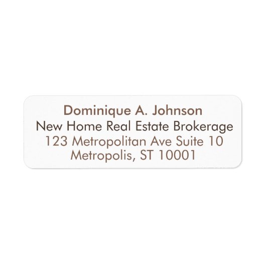 Städtische Real Anwesen Custom Rücksendeadressen-A (Vorne)