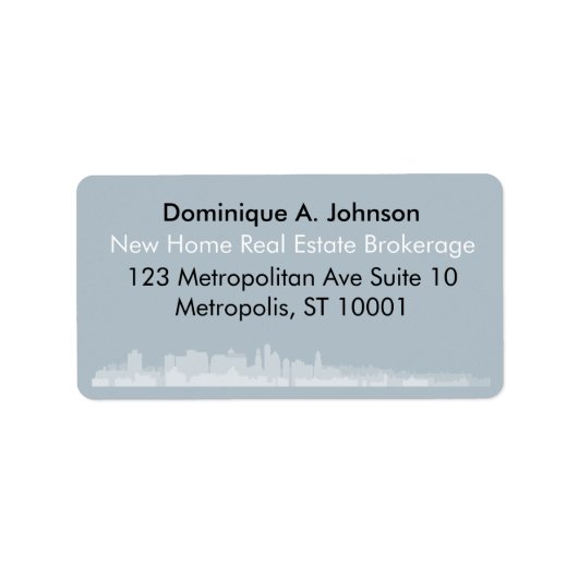 Städtische Real Anwesen Custom Rücksendeadressen-A Adressaufkleber (Vorne)