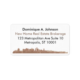 Städtische Real Anwesen Custom Rücksendeadressen-A Adressaufkleber