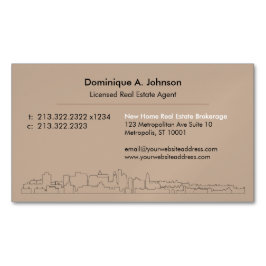 Städtische Real-Anwesen-Magnetkarte Magnetische Visitenkarte