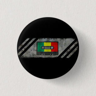 Städtische Reggaekassette Button