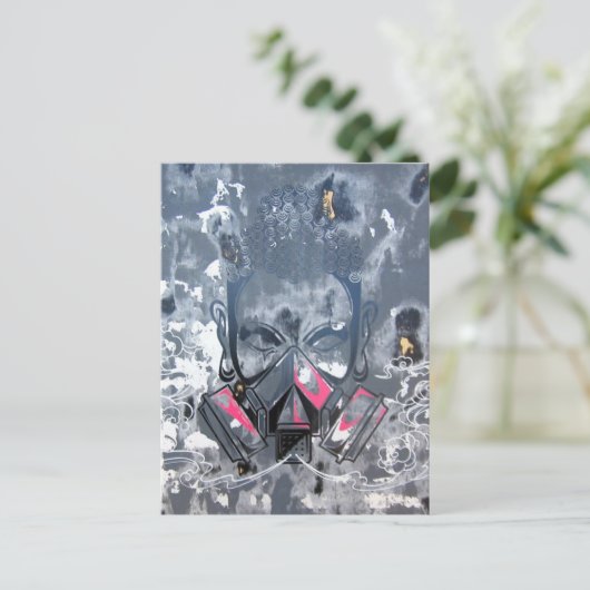 Städtische Reinigung Postkarte (Stehend Vorderseite)